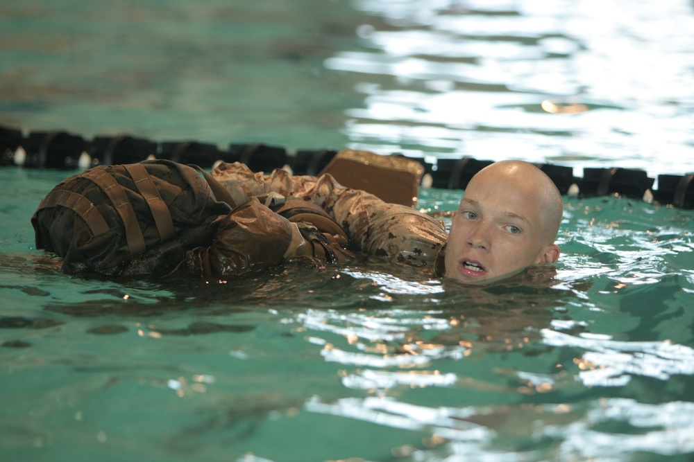 Photo Gallery: Marine recruits learn basic water survival on Parris Island