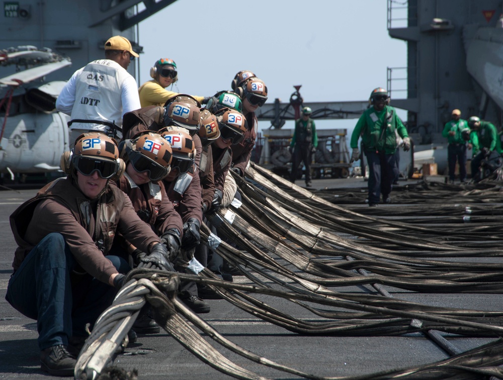 USS Harry S. Truman flight deck action