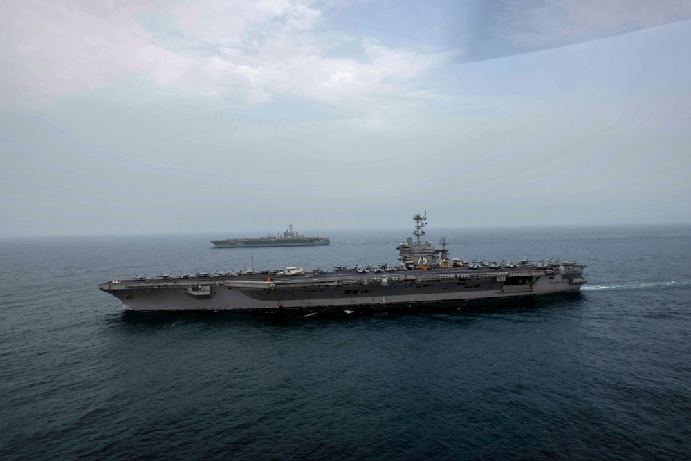 USS Harry S. Truman transits the Persian Gulf
