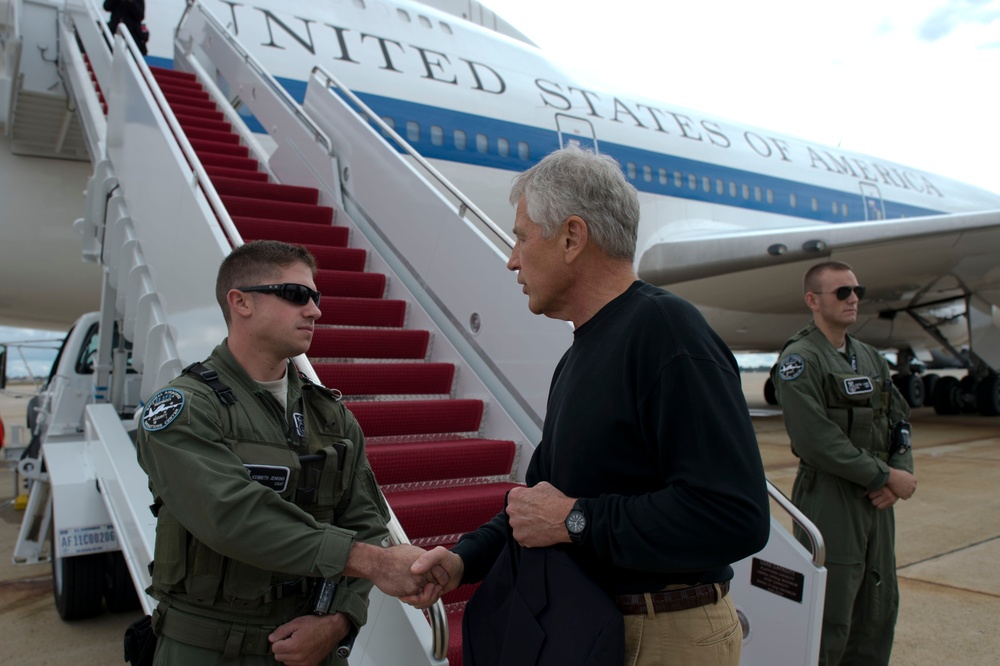 Secretary of defense visits South Korea