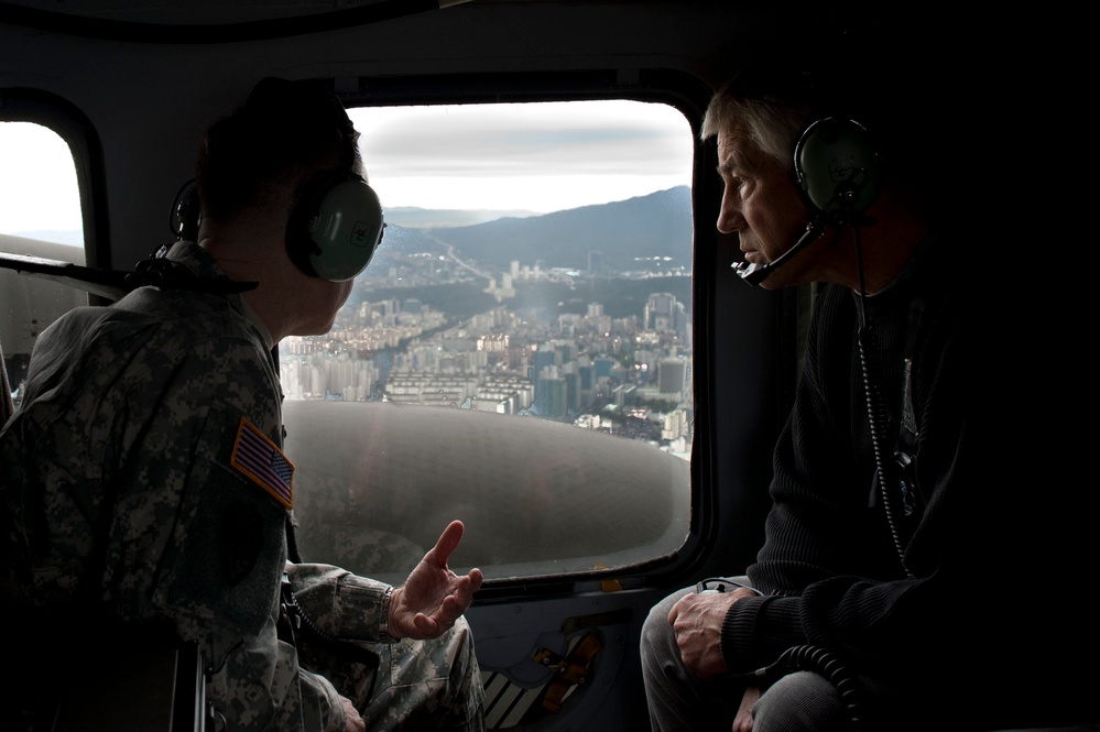 Secretary of defense visits South Korea