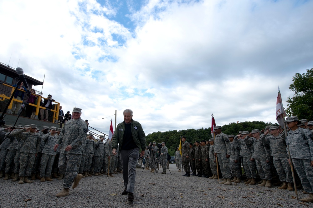 Secretary of defense visits South Korea