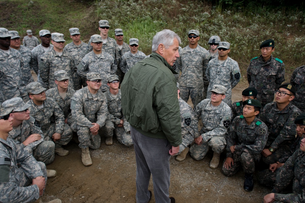 Secretary of defense visits South Korea