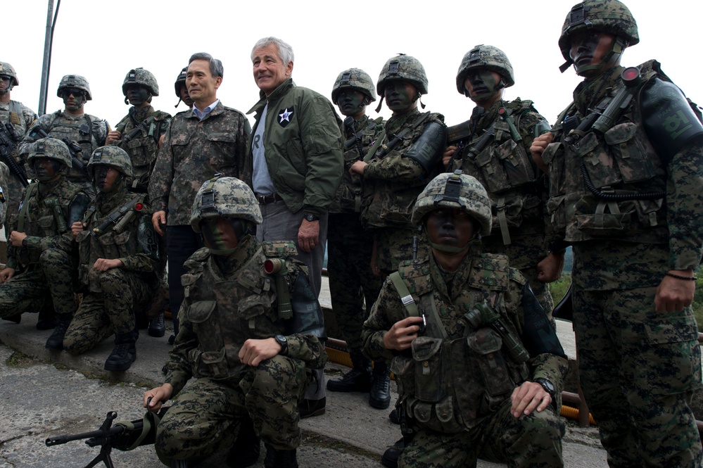 Secretary of defense visits South Korea