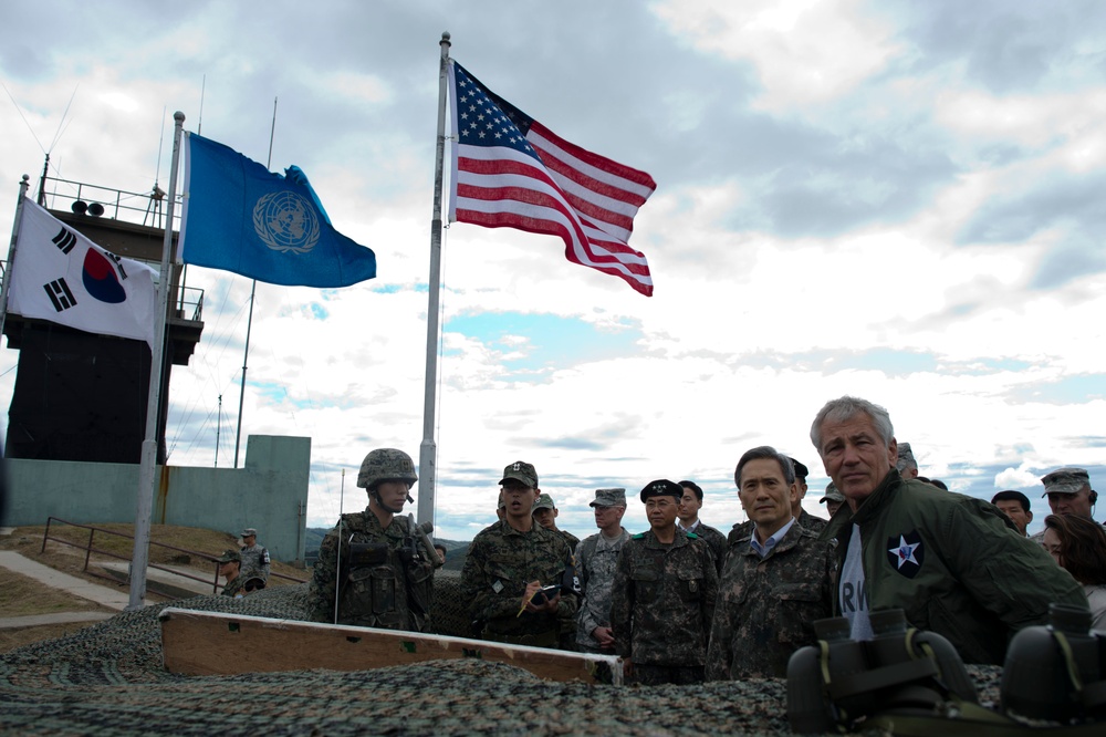 Secretary of defense visits South Korea