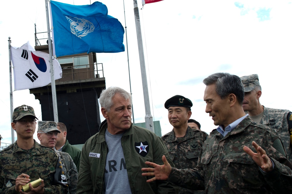 Secretary of defense visits South Korea