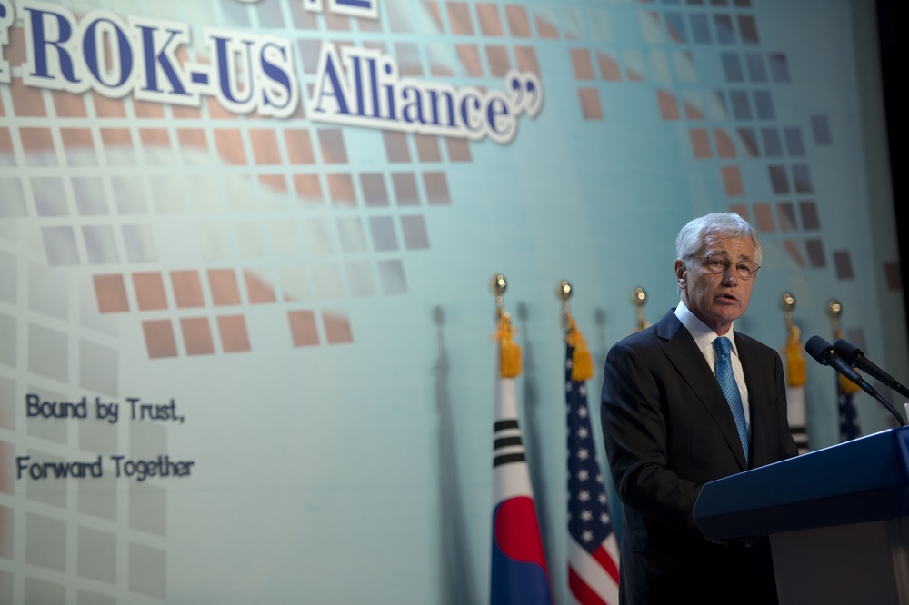 Secretary of defense visits South Korea