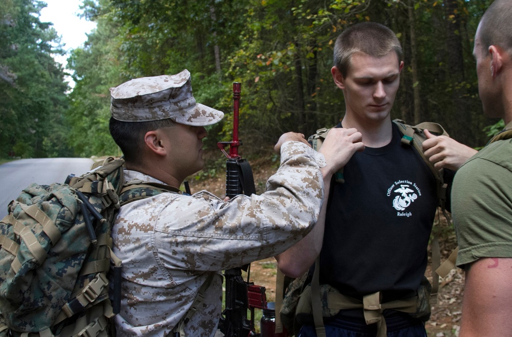 Raleigh Marine officer candidates get taste of what future holds