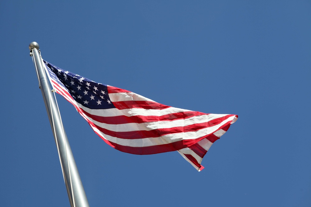 Delta Company 1-5 Cav American Flag Ceremony at U.S. Consulate Herat