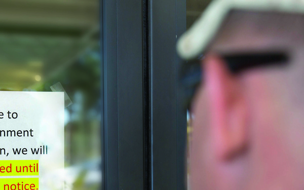 Government shutdown affects base services