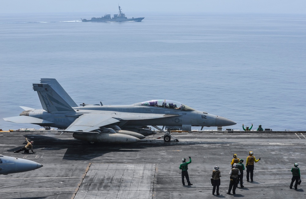 USS Nimitz flight deck operations