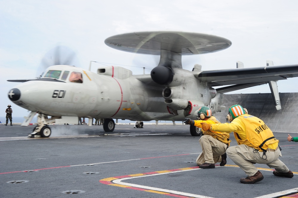 USS George Washington flight deck operations