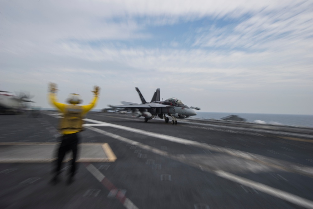 USS George Washington flight deck operations