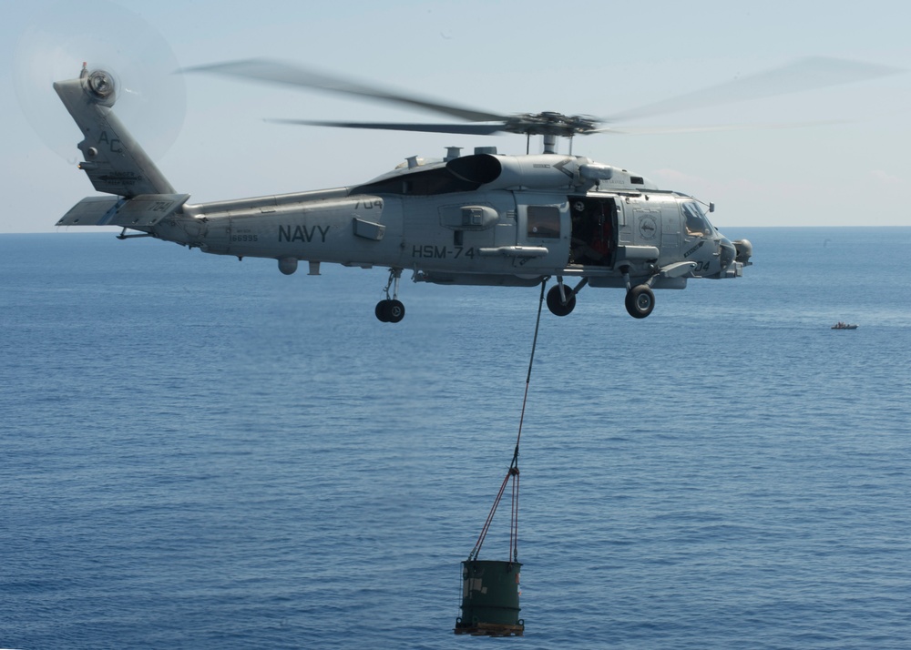 USS Gravely replenishment