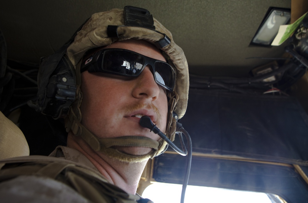 Up front: Clermont, Fla., Marine leads convoys through Afghanistan
