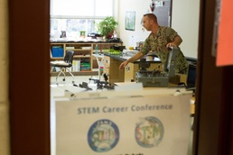 Navy EOD Robot Technician Inspires Students on STEM