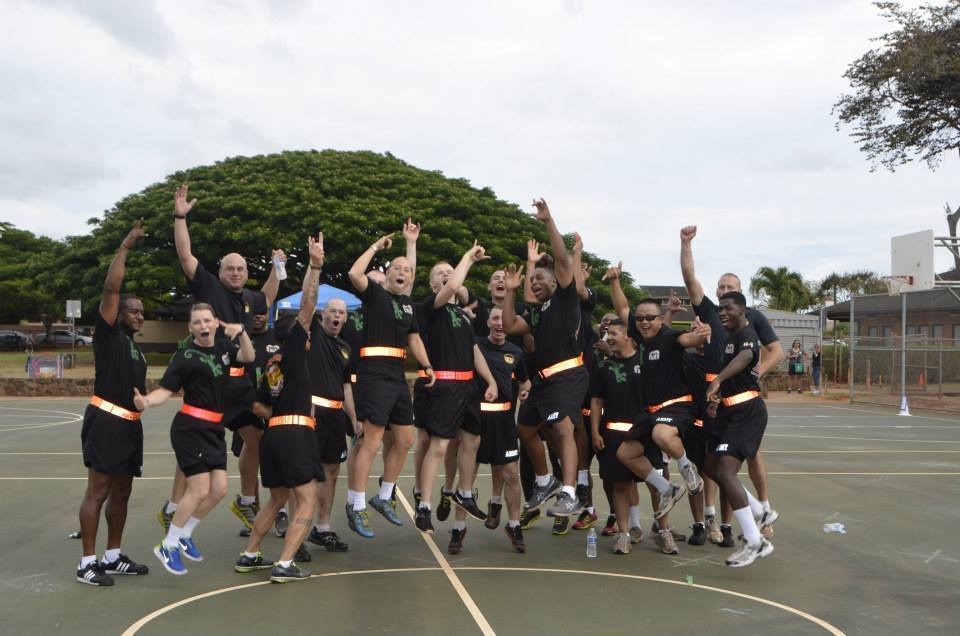 Wolfpack soldiers lead Mililani Uka Elementary during 'Get Fit' day