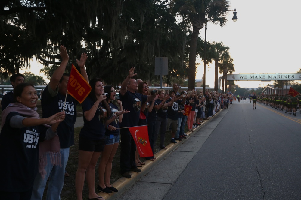 Photo Gallery: Motivation high for new Marines during final run on Parris Island