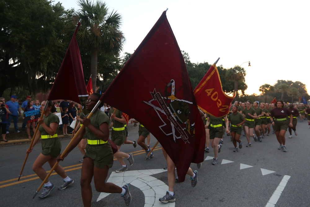 Photo Gallery: Motivation high for new Marines during final run on Parris Island