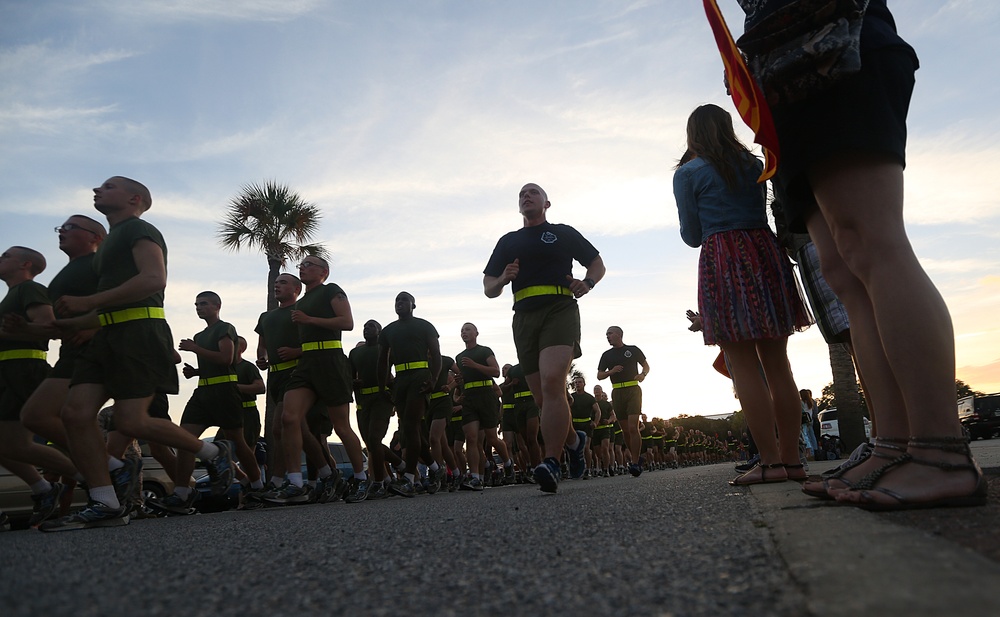 Photo Gallery: Motivation high for new Marines during final run on Parris Island