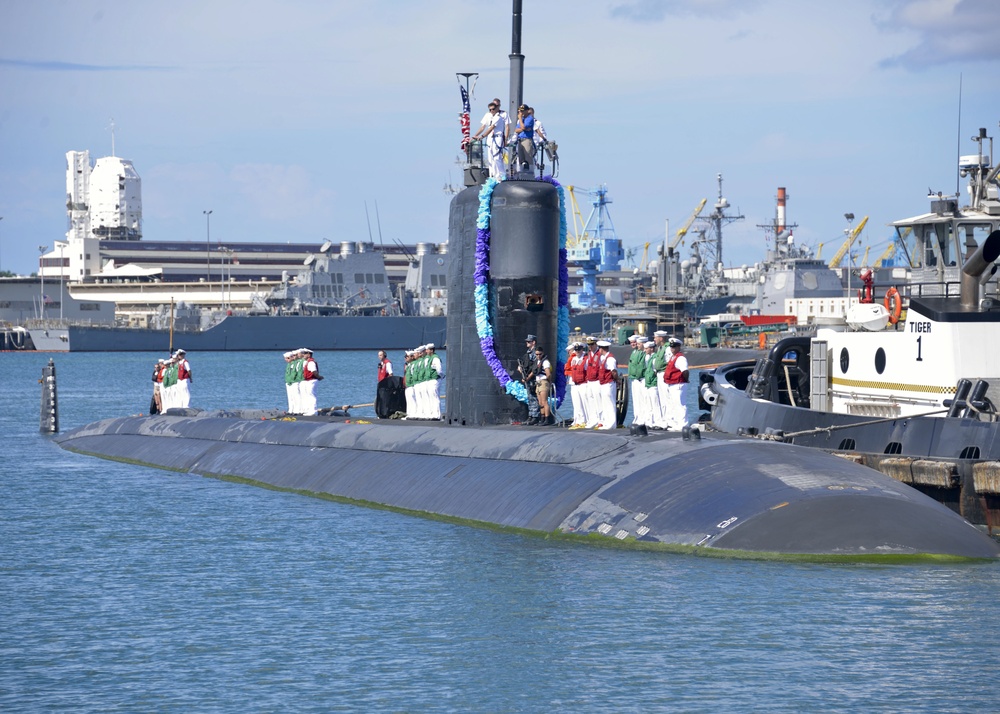 USS Charlotte returns to Pearl Harbor