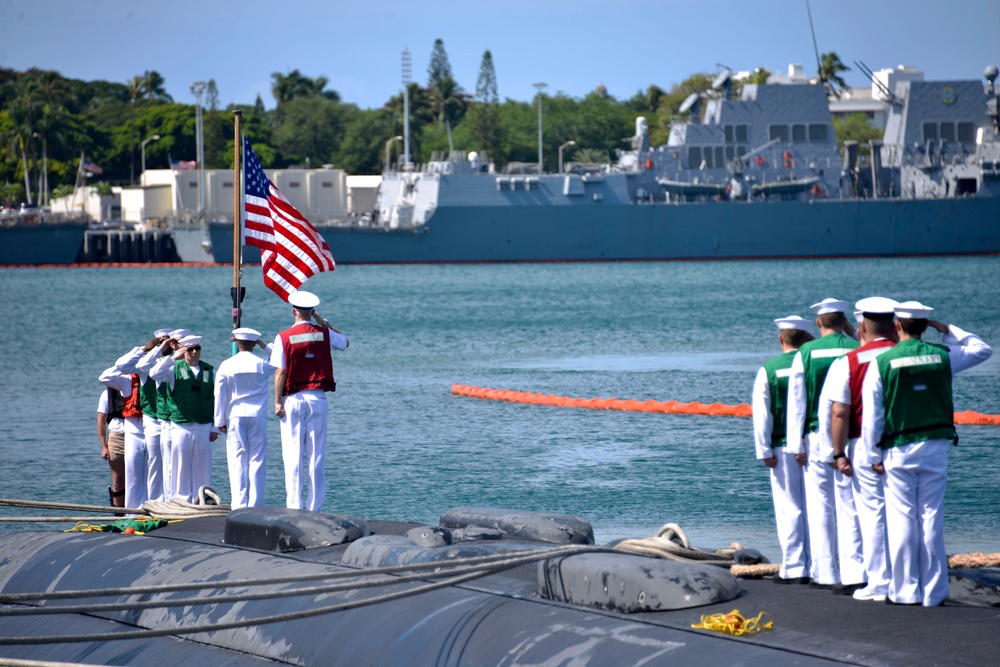 USS Charlotte returns to Pearl Harbor