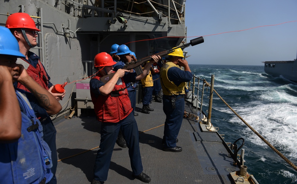 USS Gettysburg replenishment