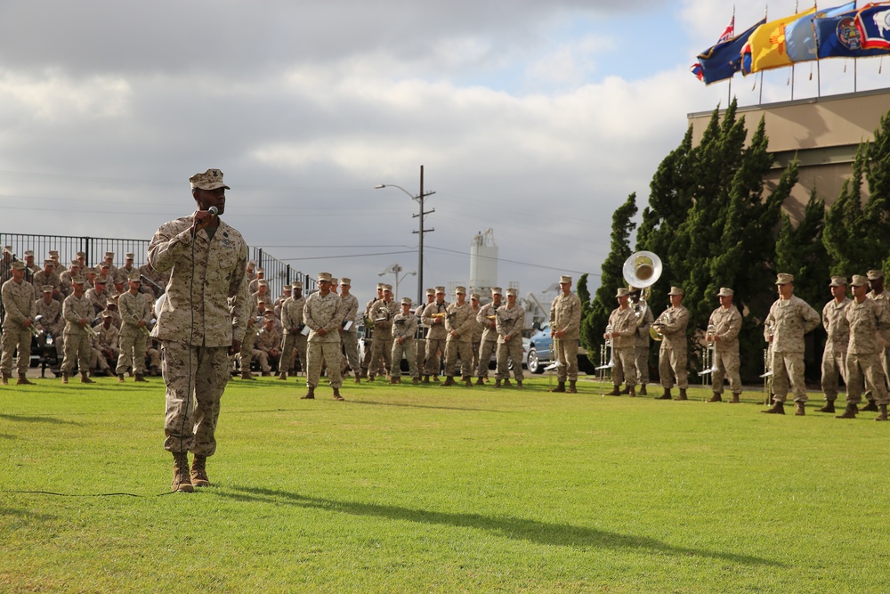 Sailor leads ceremony to recognize the Navy’s 238th birthday