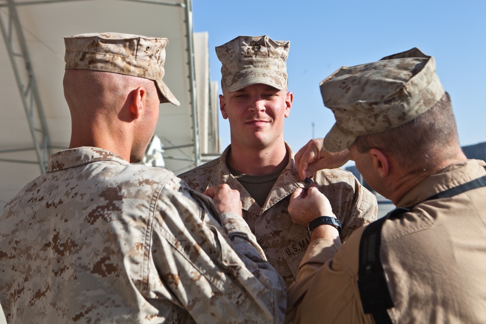 DVIDS - News - From recruit training to Afghanistan: Marine promotes ...