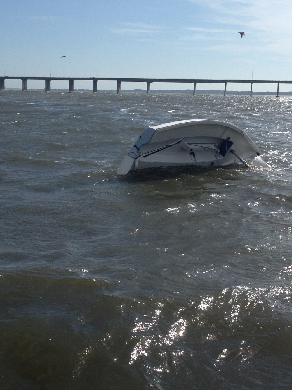 Coast Guard rescues 2 boaters from capsized sailboat near Ocean City, Md.