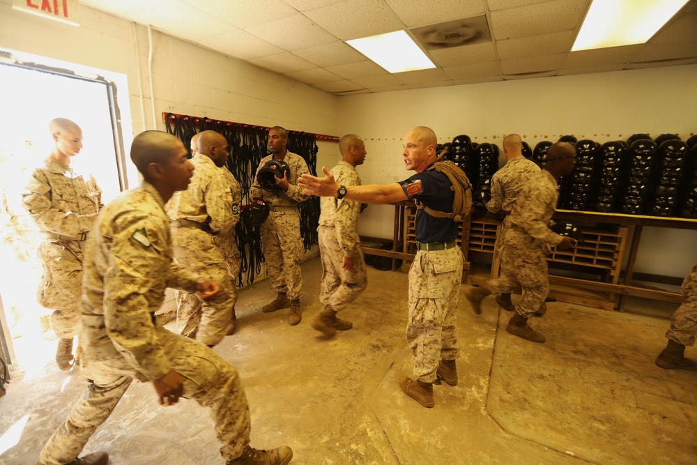 Photo Gallery: Marine recruits gain confidence on Parris Island rappel tower