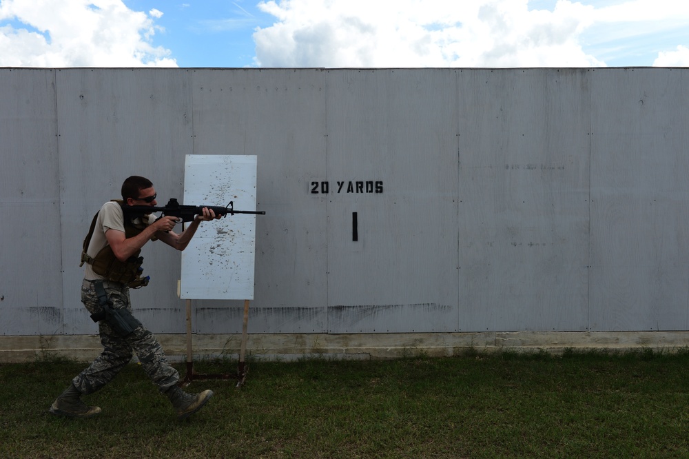 The 3rd Combat Camera Squadron participates in Advanced Weapons and Tactics Training