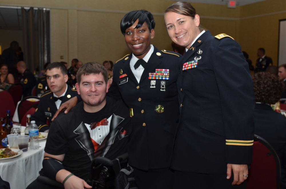 Amputee attends military police regimental ball