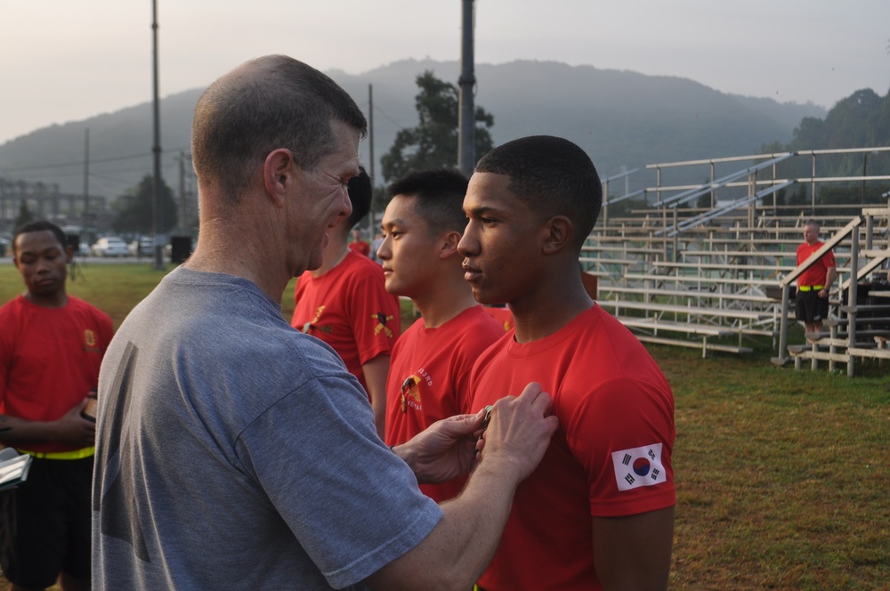 210th Fires Brigade conducts NCO and enlisted run