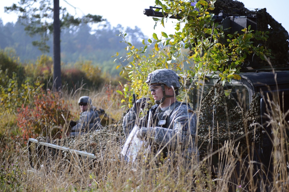 1-91 Cavalry Regiment (Airborne) recon training in Germany