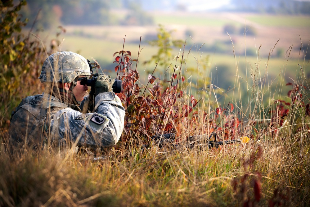 1-91 Cavalry Regiment (Airborne) recon training in Germany