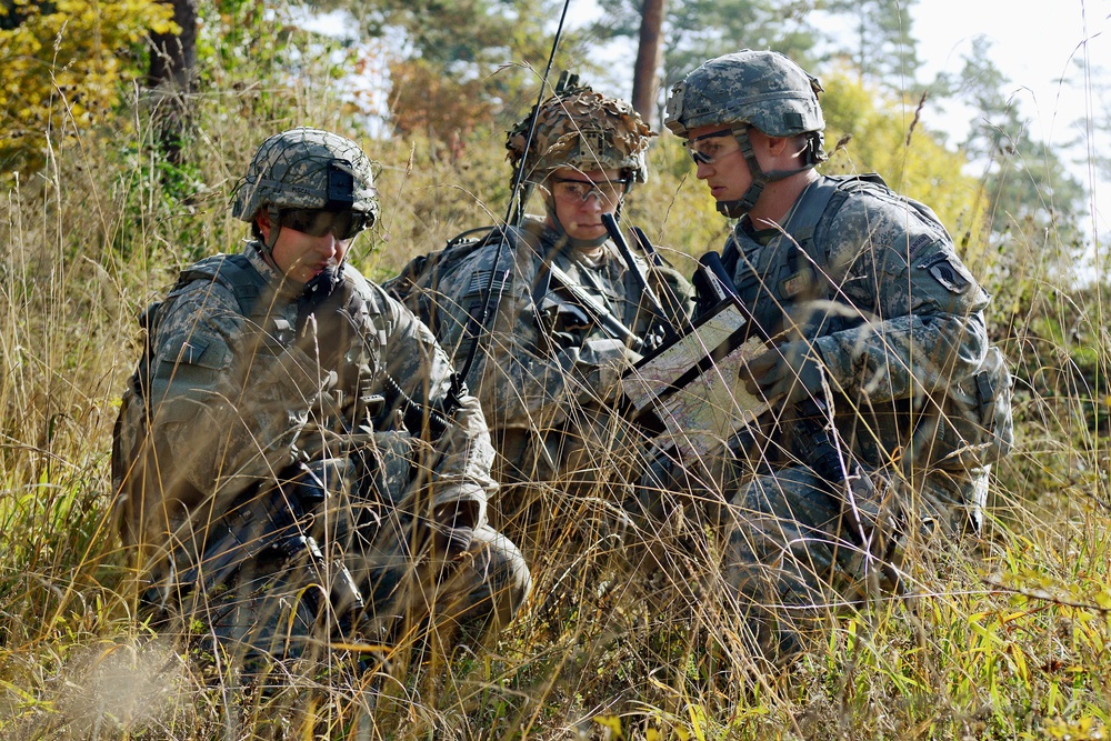 1-91 Cavalry Regiment (Airborne) recon training in Germany