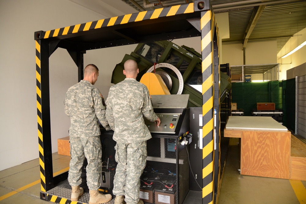 Humvee Egress Assistance Trainer demonstration