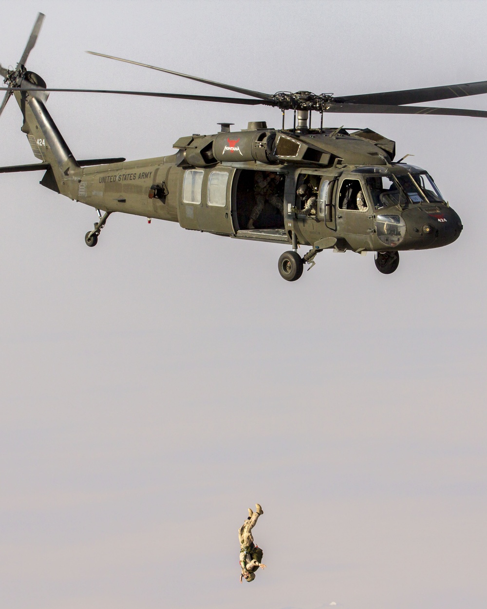 26th MEU Force Recon Parachute Operations with Montana Army National Guard