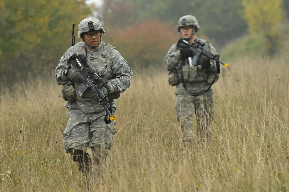 1-91 Cavalry Regiment (Airborne) recon training in Germany