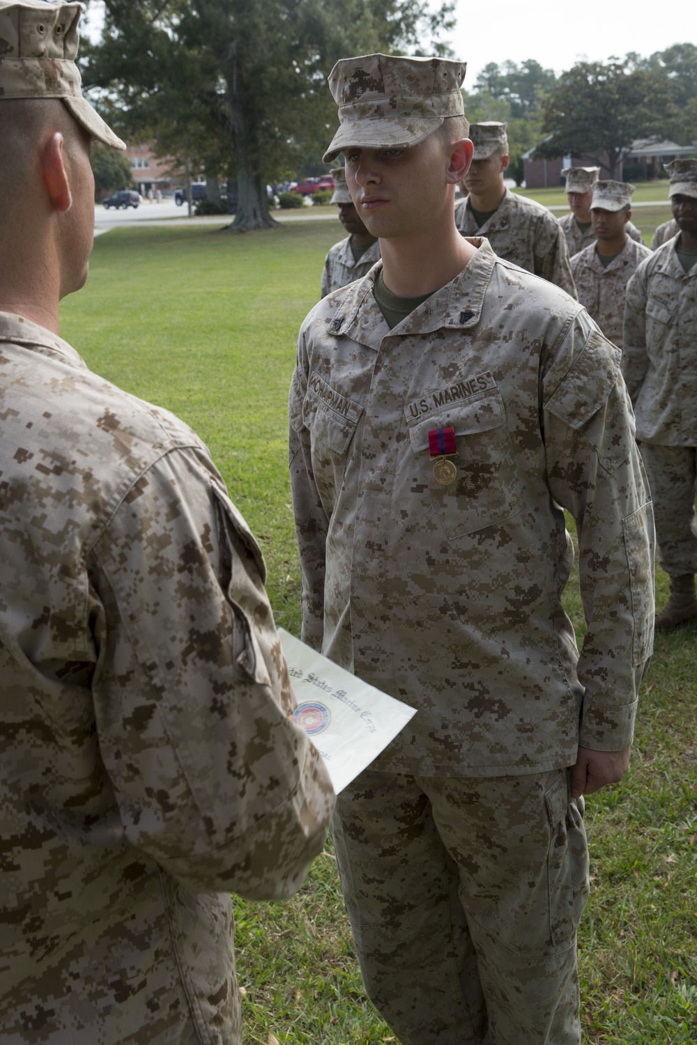 22nd MEU Marines promoted to sergeant, another receives Good Conduct Medal