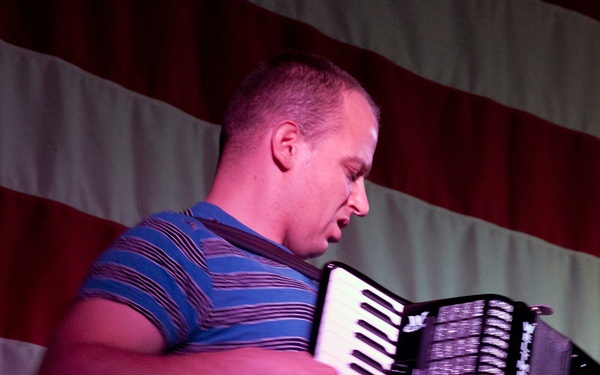 Blue Yonders connects with troops, children through music
