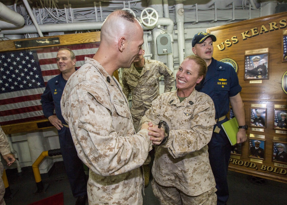 CJTF-HOA visits 26th MEU and the USS Kearsarge (LHD 3)