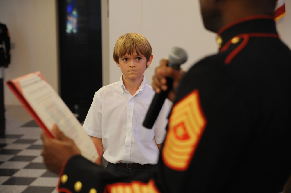 Dallas child awarded by Texas Marines for charity efforts