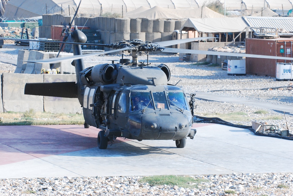 On the flight line with 1st Attack/Reconnaisaance Battalion, 10th Combat Aviation Brigade