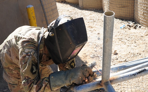 Currahee shows welding skills