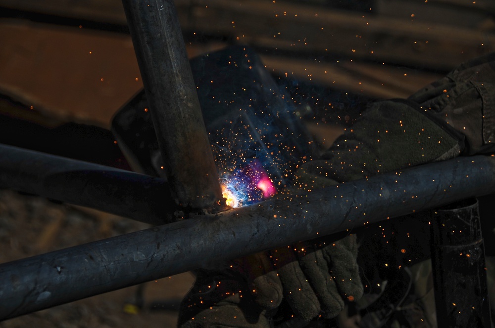 Currahee shows welding skills