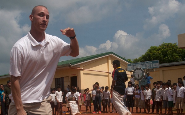 Military service members entertain communities