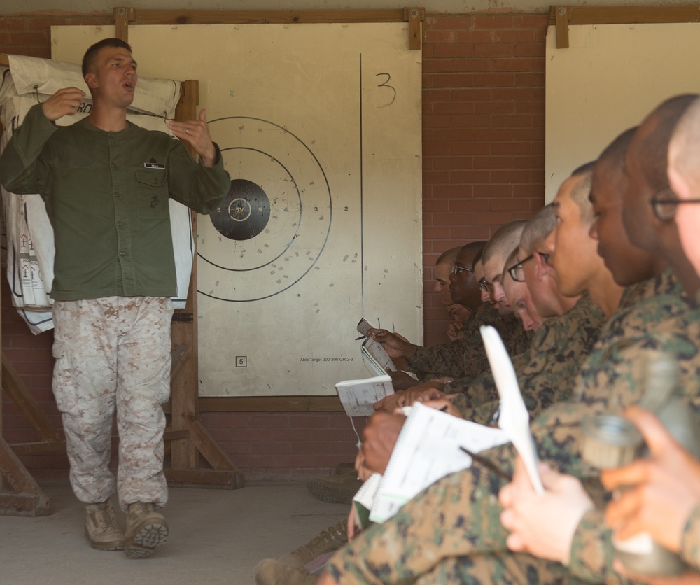 Marine recruits develop rifle marksmanship skills on Parris Island