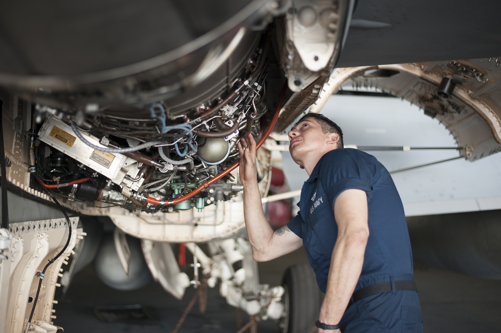 E/A-18G Growler inspection